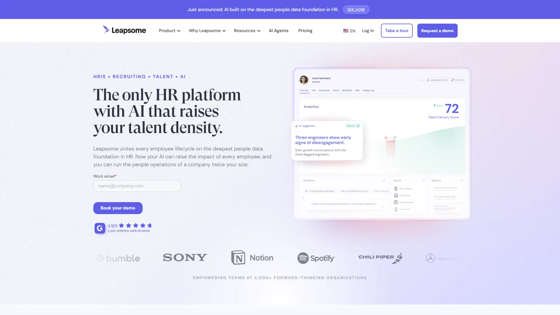 Leapsome Screenshot